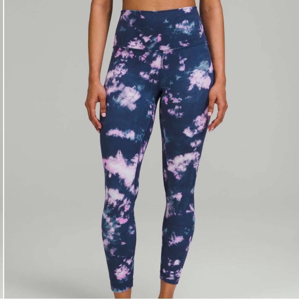 Lululemon Align High-Rise Pant 25" - Circulate Tie Dye Mineral Blue Multi